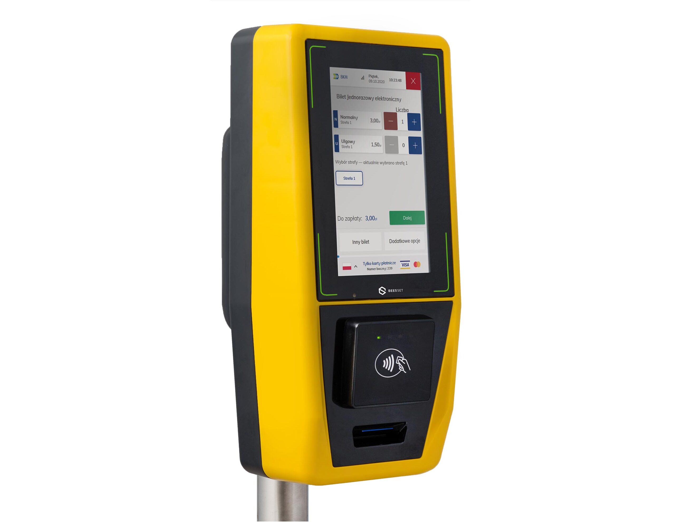 Kasownik biletów elektronicznych i papierowych NV1